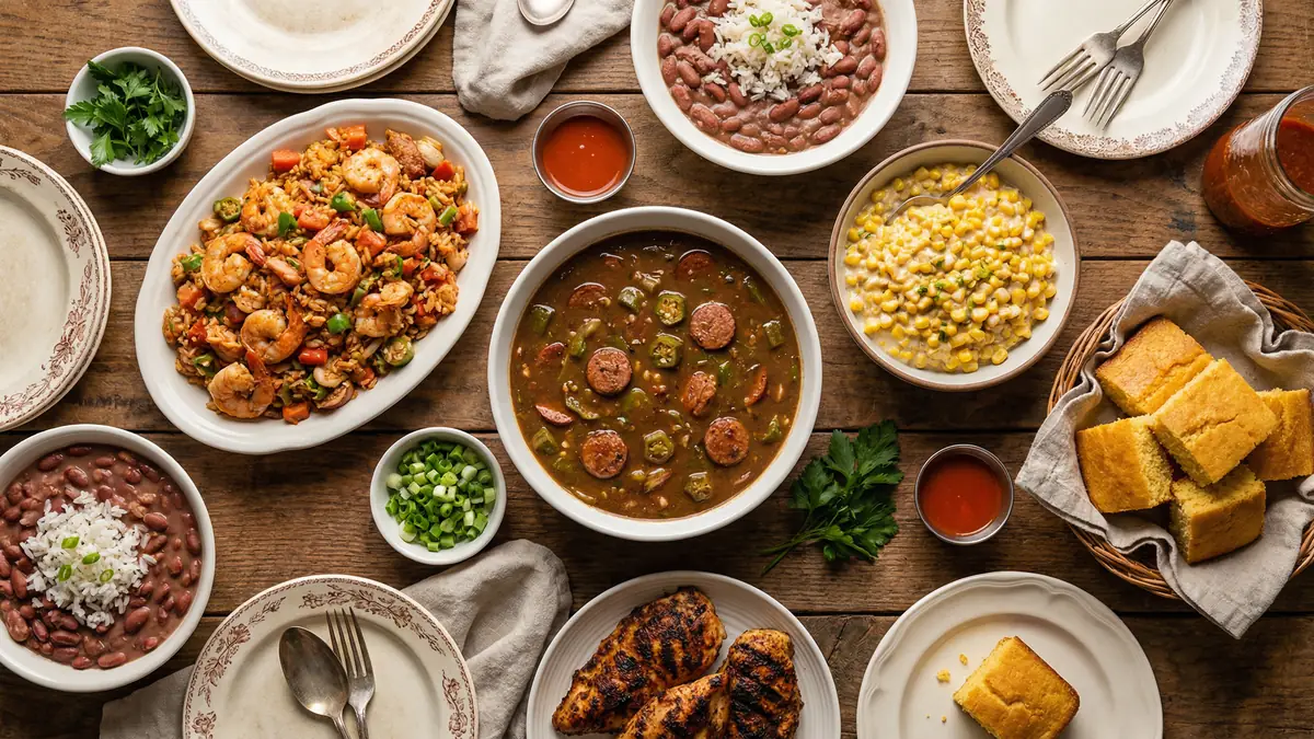 Cajun Meal Plan for Families - family meal plan