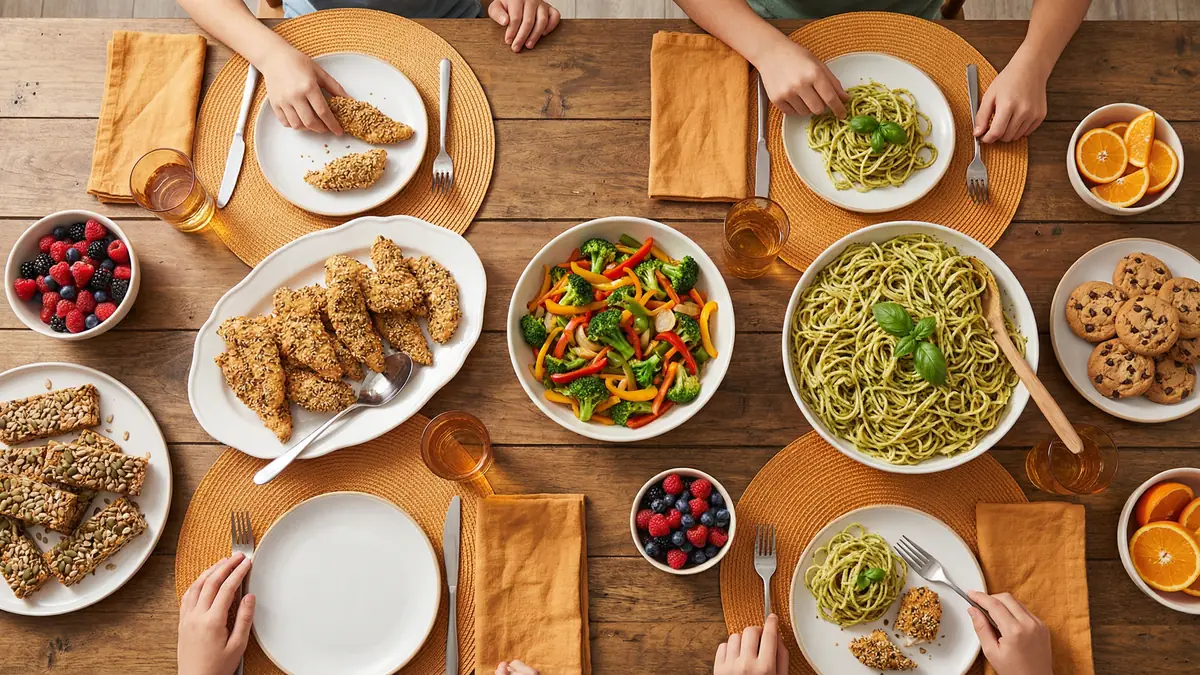 Nut-Free Meal Planning for Families - family meal plan