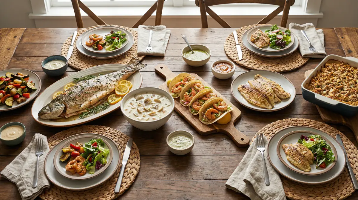 Pescatarian Meal Planning for Families - family meal plan