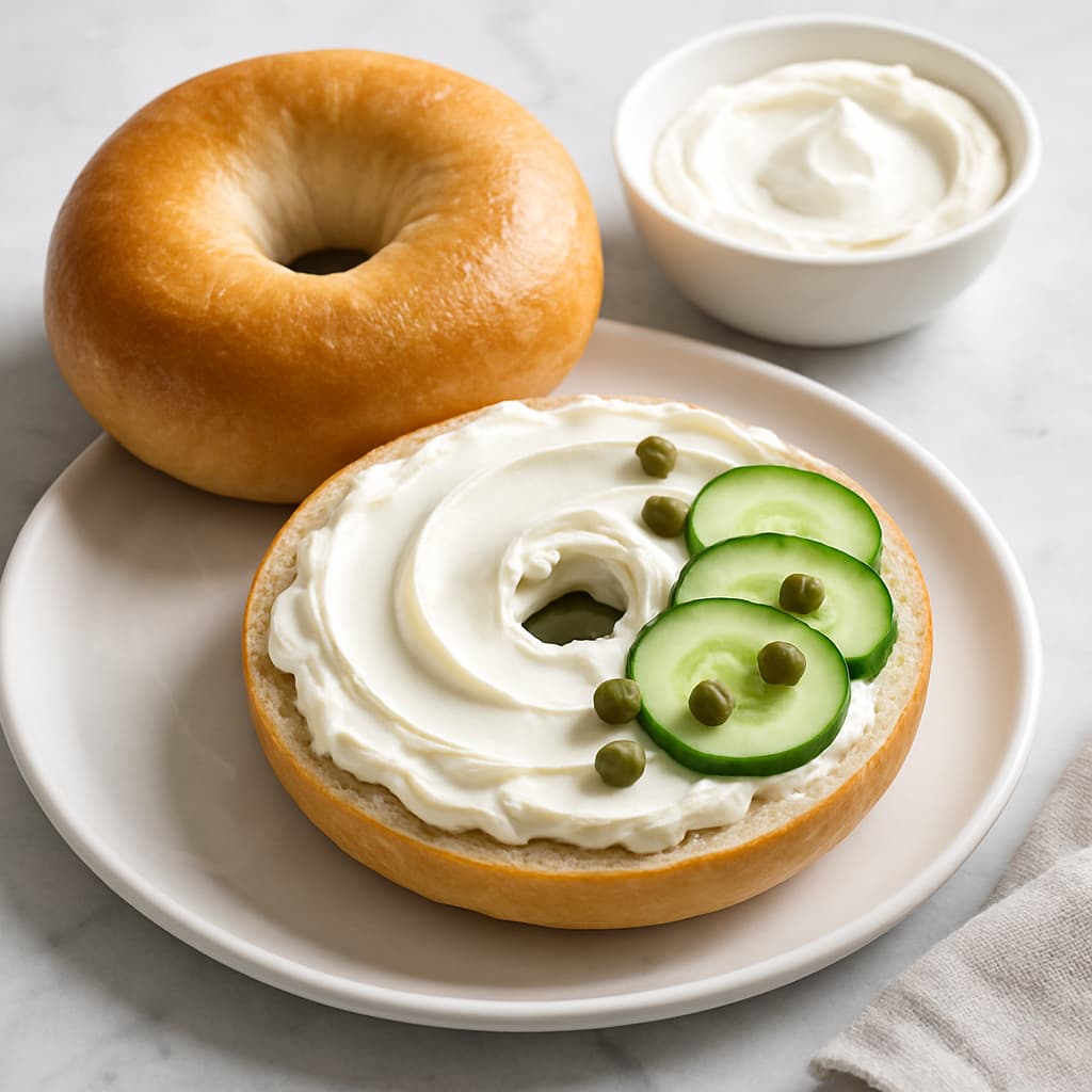Bagels with Cream Cheese — FamilyPlate recipe