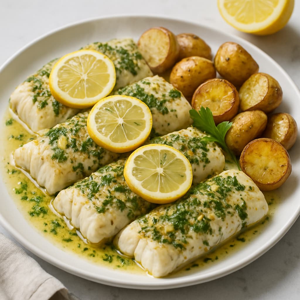 Baked Lemon Herb Cod — FamilyPlate recipe