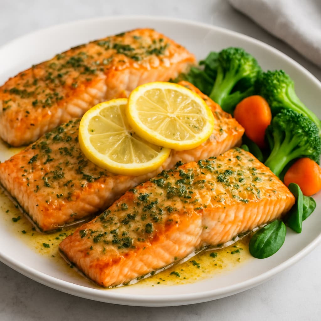 Baked Lemon Herb Salmon — FamilyPlate recipe