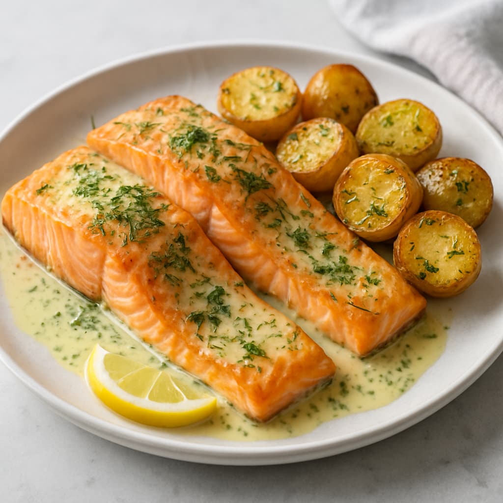 Baked Salmon with Dill — FamilyPlate recipe
