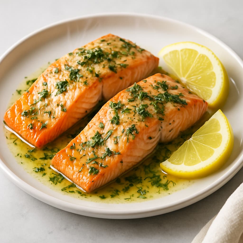 Baked Salmon with Herbs — FamilyPlate recipe