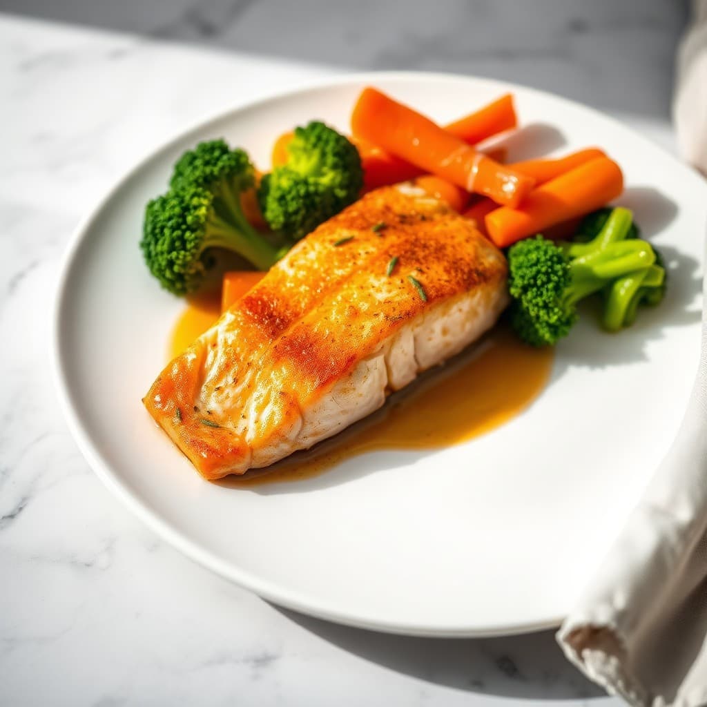 Baked Salmon with Veggies — FamilyPlate recipe