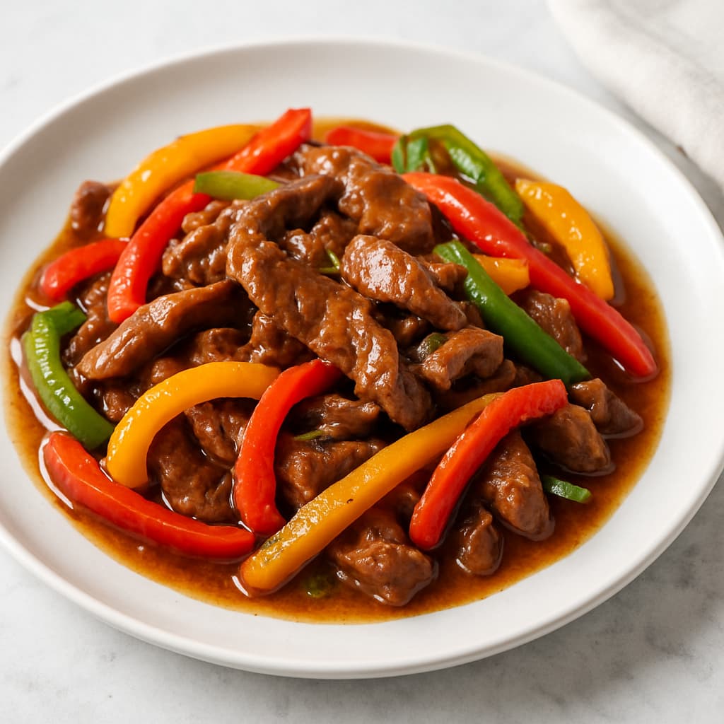 Beef and Bell Pepper Stir-Fry — FamilyPlate recipe