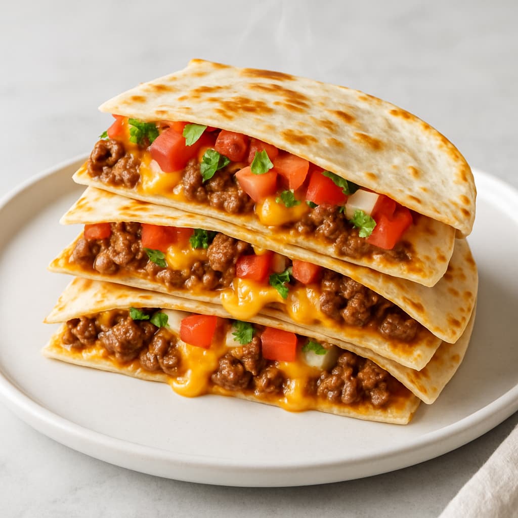Beef and Cheese Quesadillas — FamilyPlate recipe