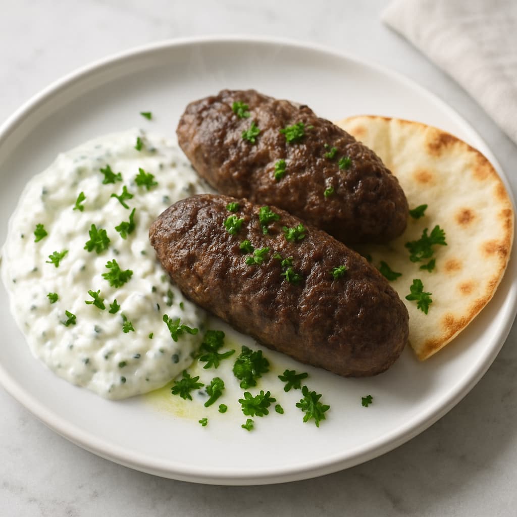 Beef Kofta with Tzatziki — FamilyPlate recipe