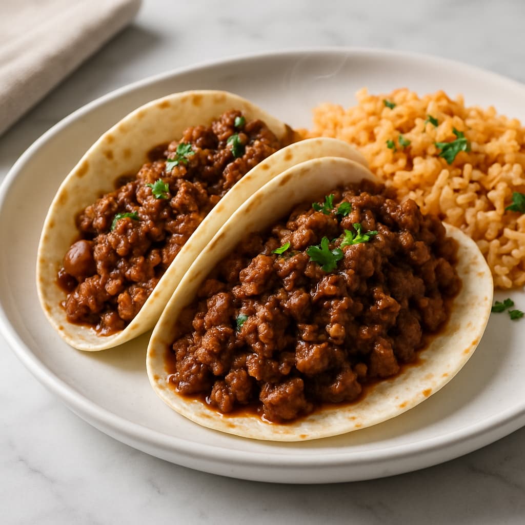 Beef Tacos with Rice — FamilyPlate recipe