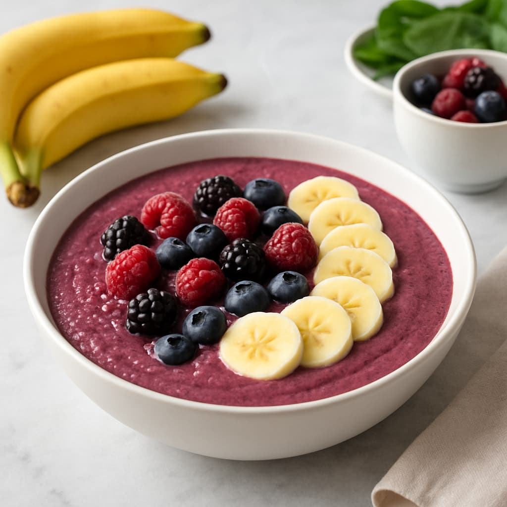 Berry Banana Smoothie Bowl — FamilyPlate recipe