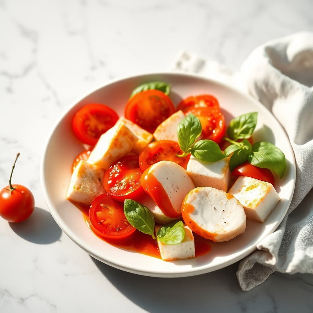 Caprese Salad with Tofu recipe