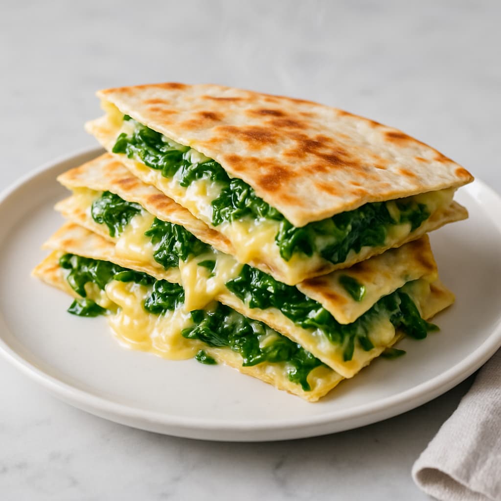 Cheese and Spinach Quesadilla — FamilyPlate recipe