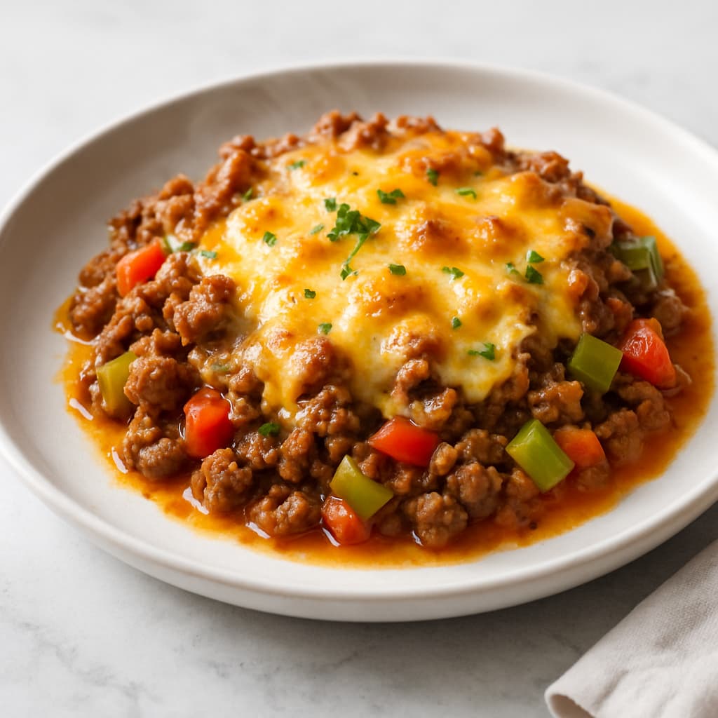 Cheesy Beef and Vegetable Bake — FamilyPlate recipe
