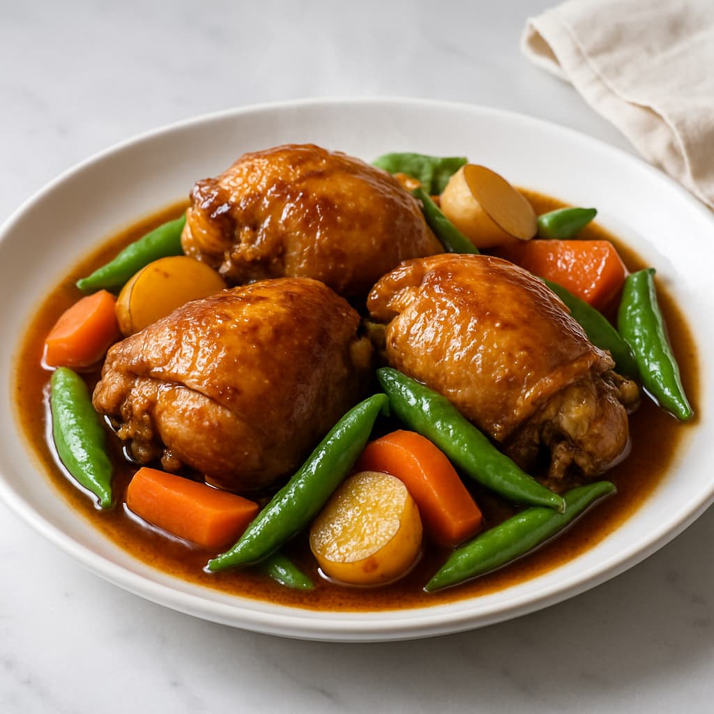 Chicken Adobo with Vegetables — FamilyPlate recipe