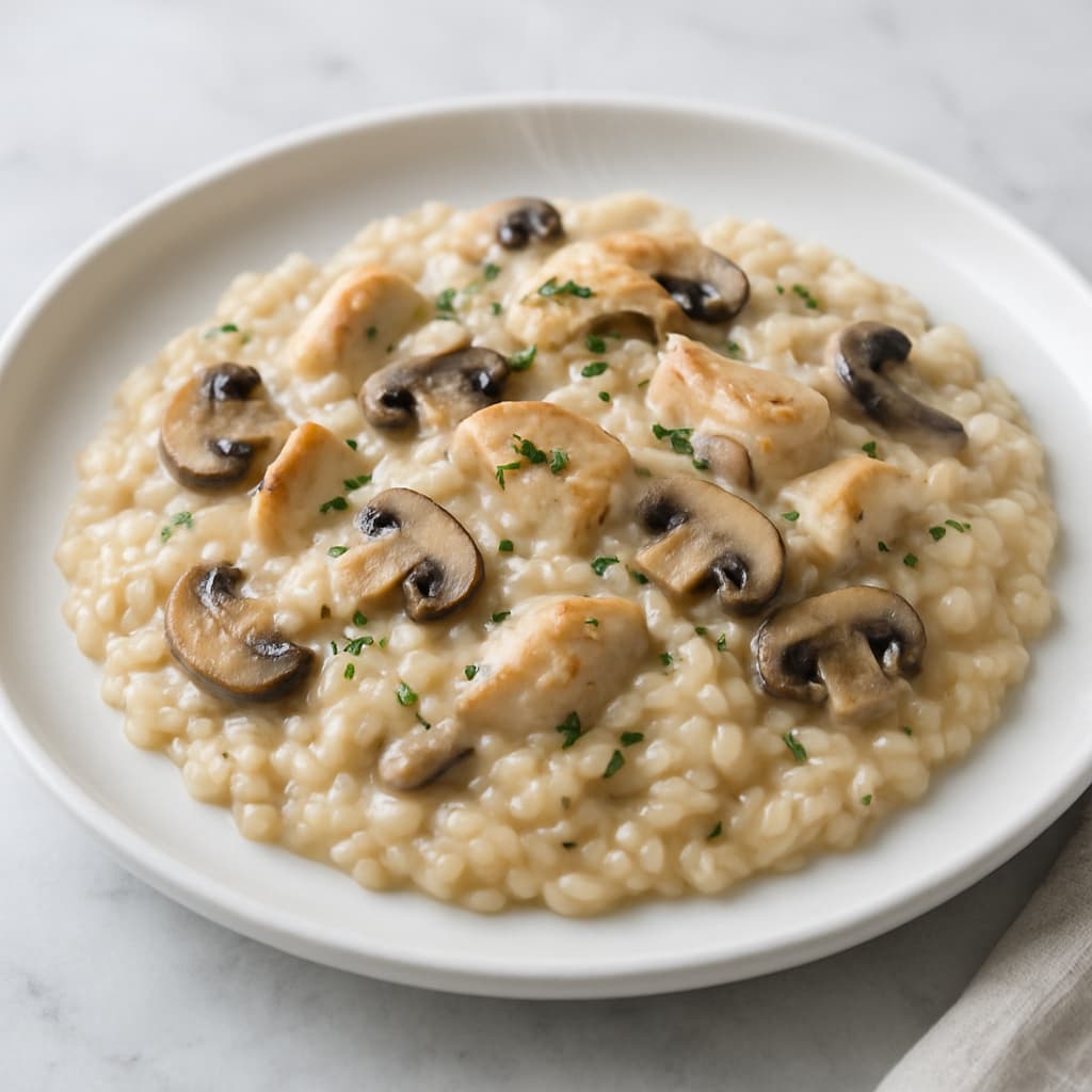 Chicken and Mushroom Risotto — FamilyPlate recipe
