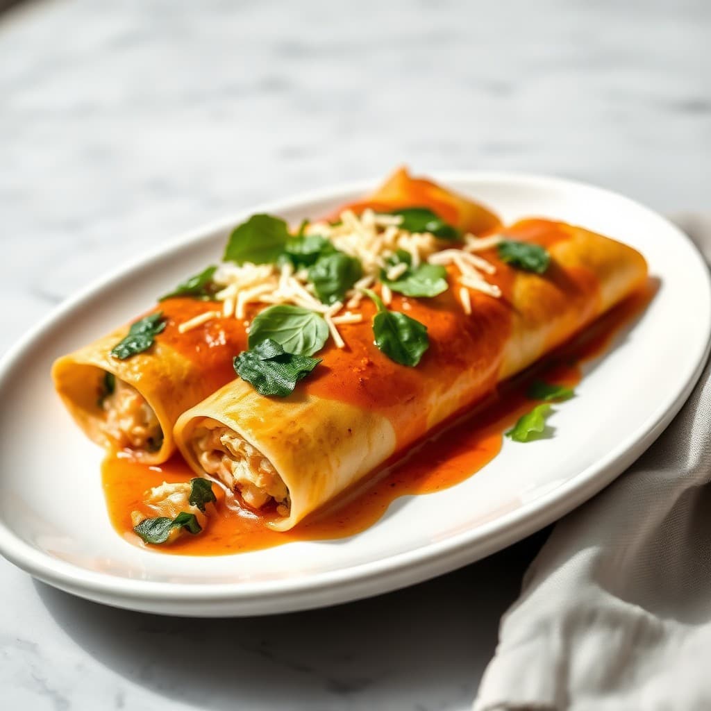 Chicken and Spinach Enchiladas recipe