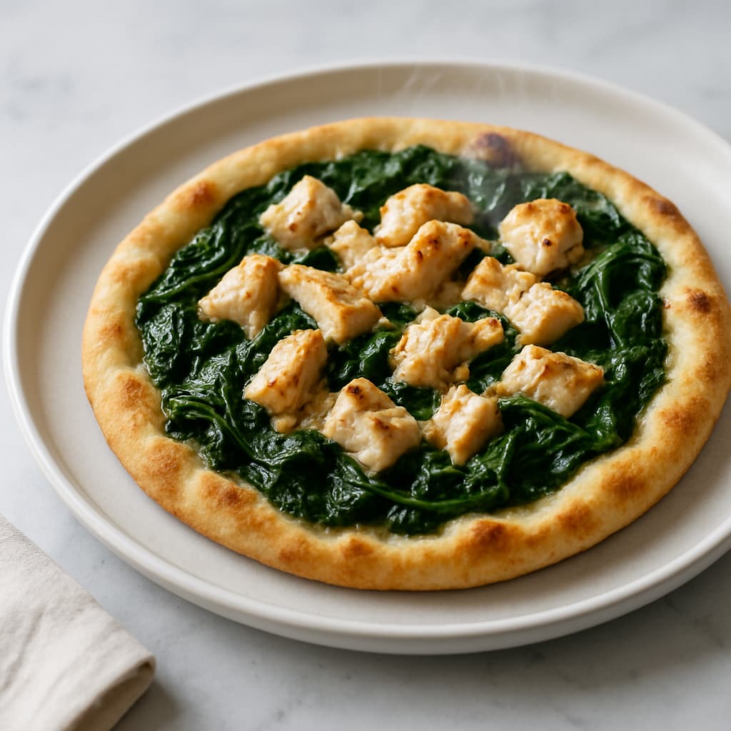 Chicken and Spinach Mana'eesh — FamilyPlate recipe