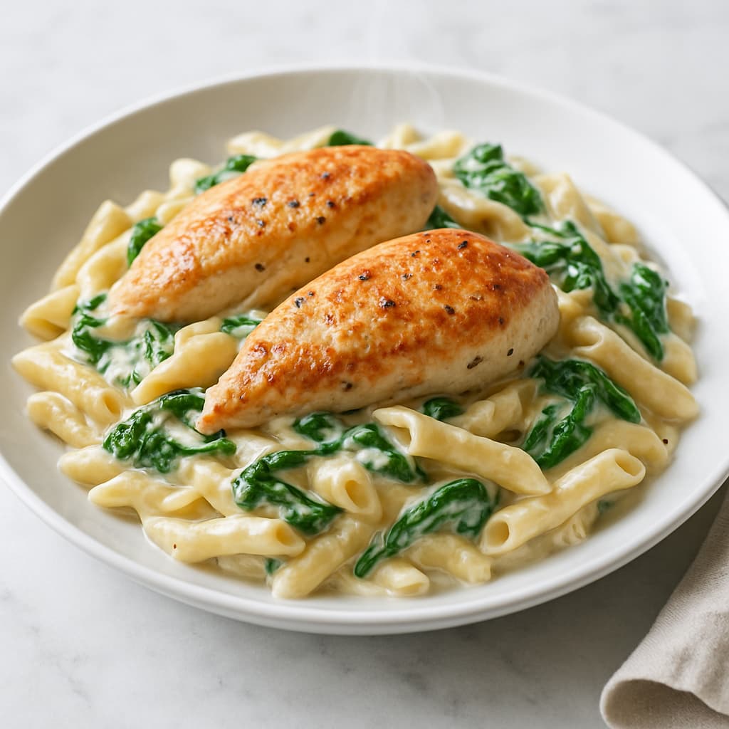 Chicken and Spinach Pasta — FamilyPlate recipe