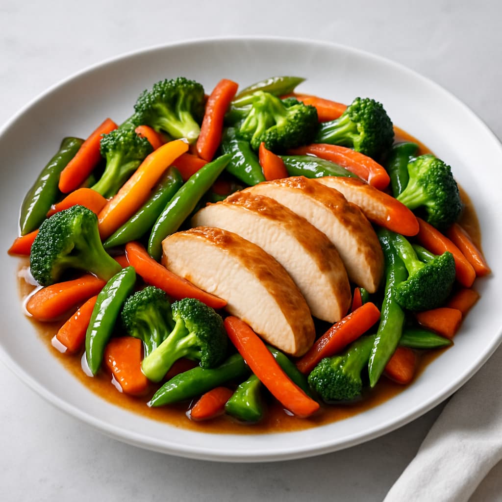 Chicken and Vegetable Stir-fry — FamilyPlate recipe