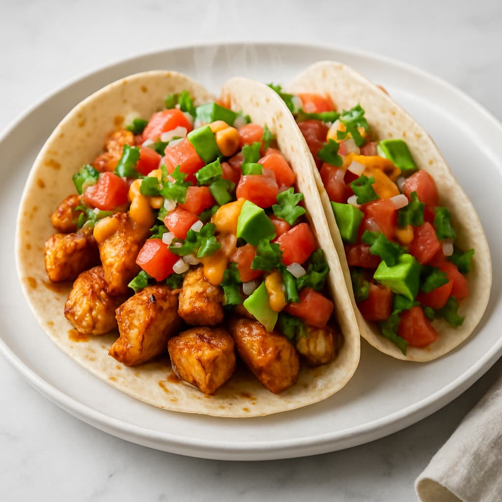 Chicken and Vegetable Tacos — FamilyPlate recipe