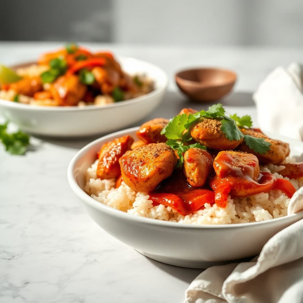 Chicken Fajita Bowls — FamilyPlate recipe