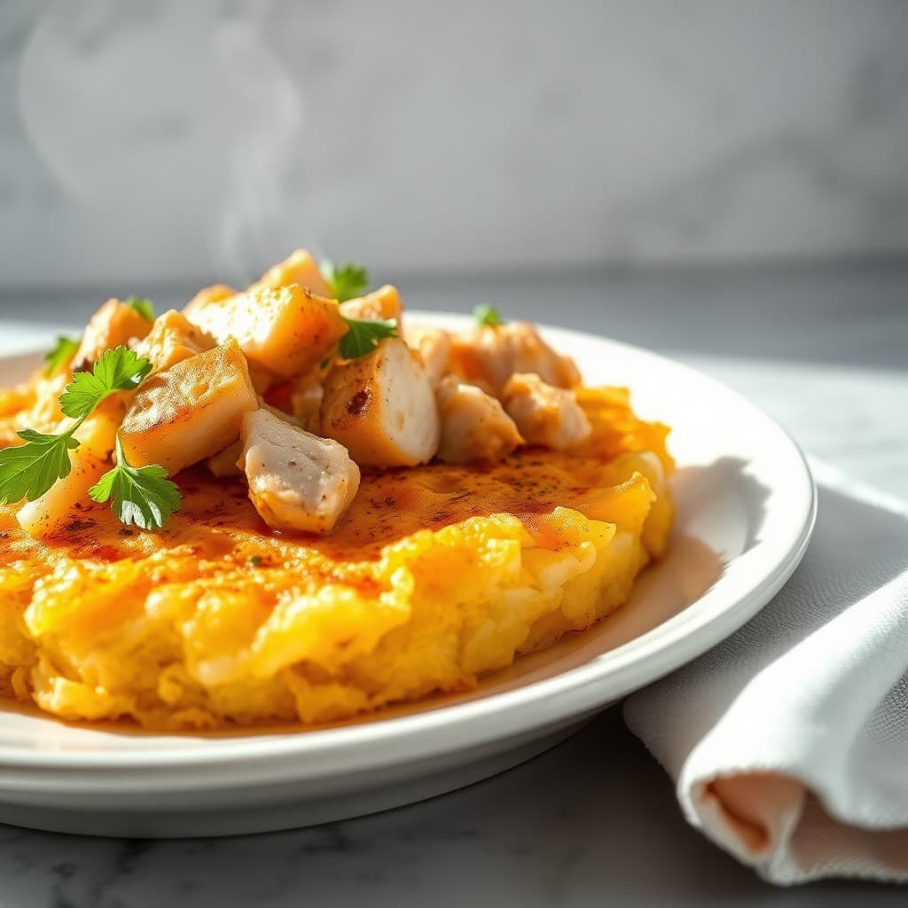 Chicken Rösti with Salad recipe