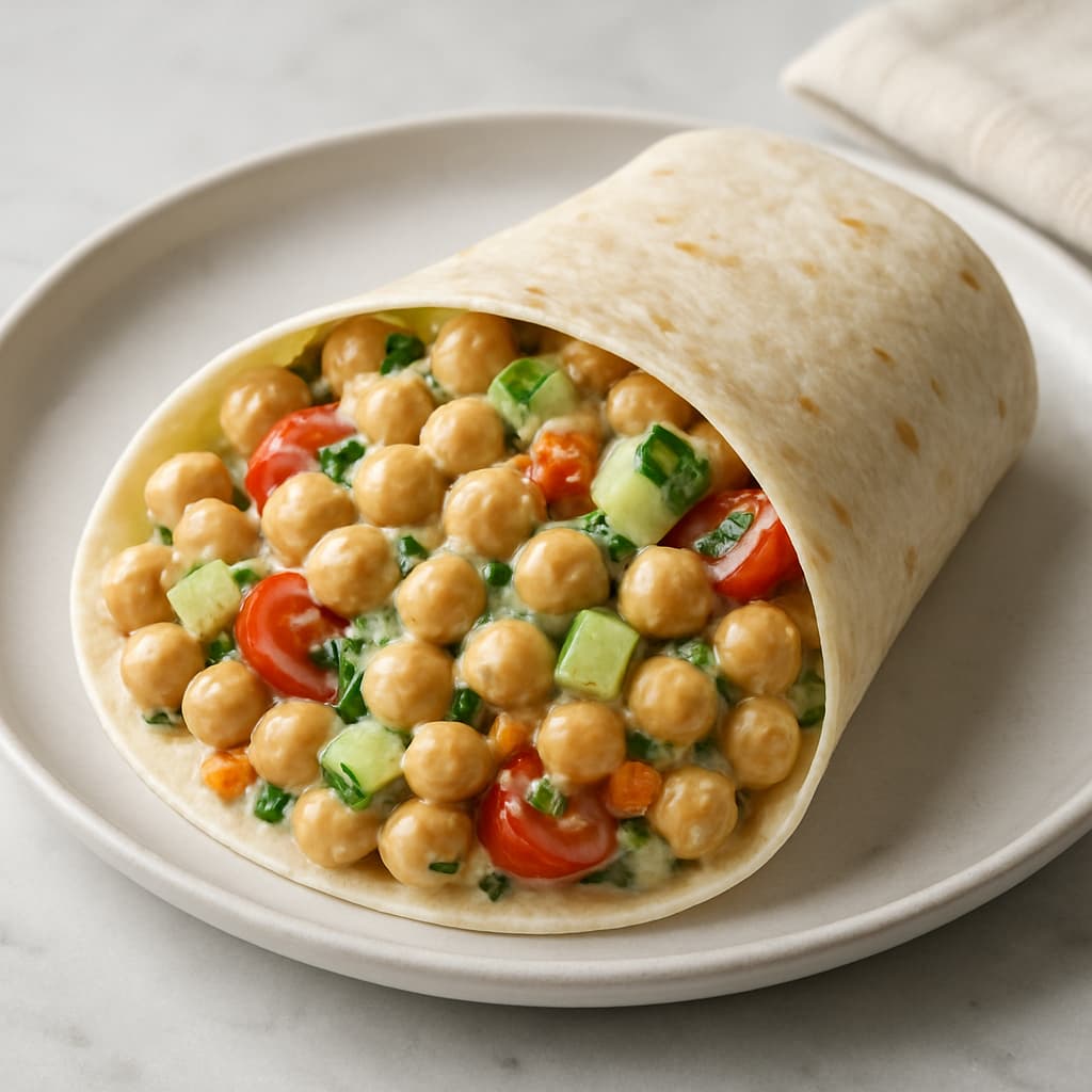 Chickpea Salad Wrap — FamilyPlate recipe