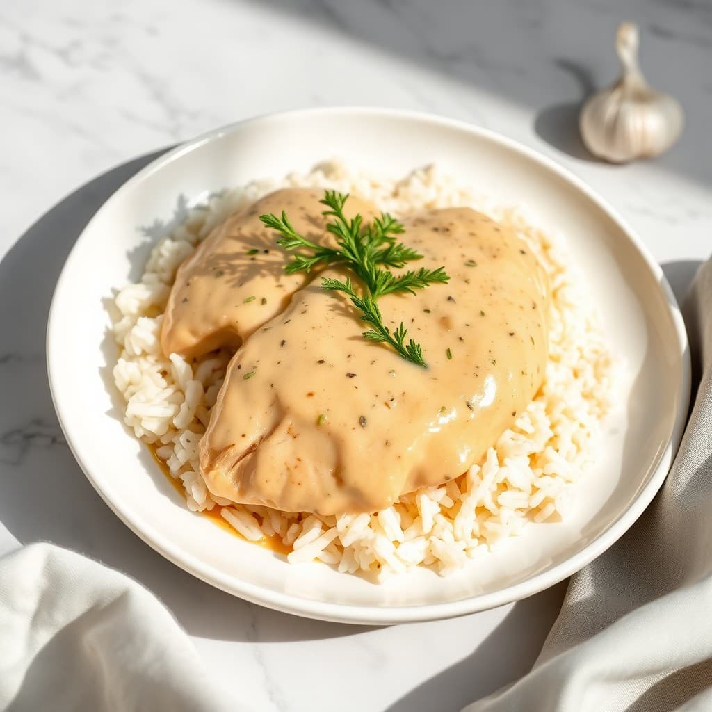 Creamy Garlic Chicken — FamilyPlate recipe