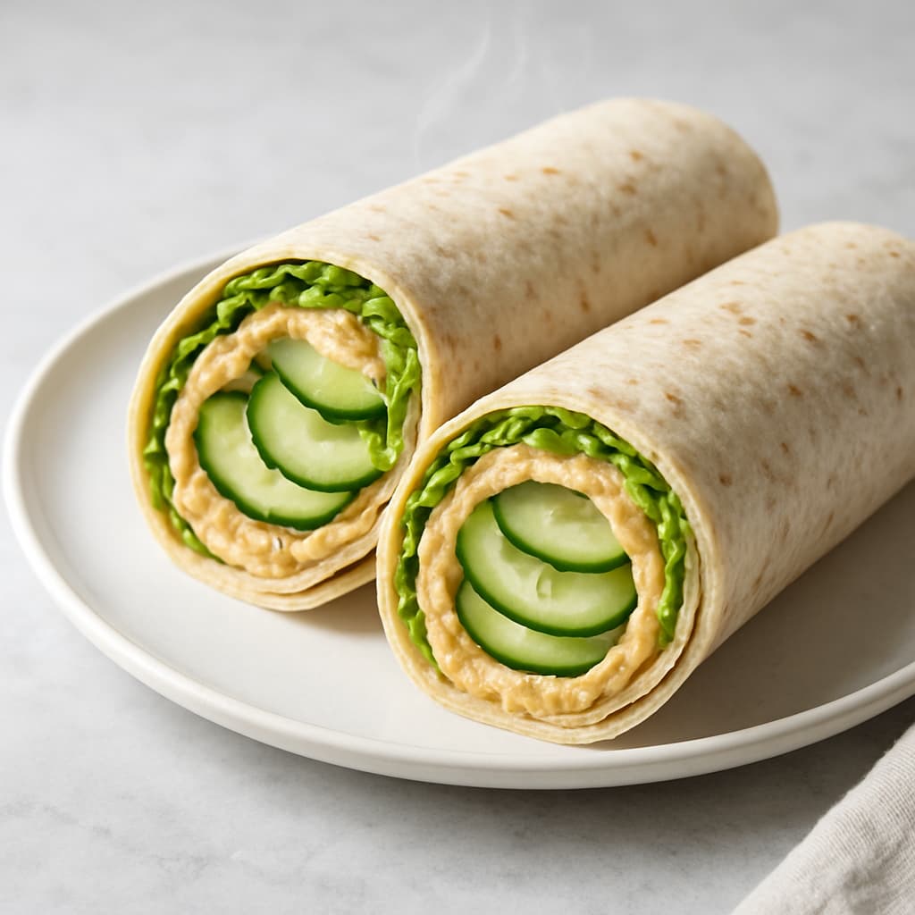 Cucumber & Hummus Wrap — FamilyPlate recipe