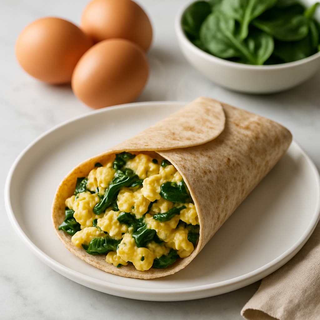 Egg and Spinach Wrap — FamilyPlate recipe
