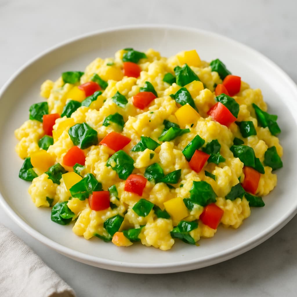 Egg and Veggie Scramble — FamilyPlate recipe