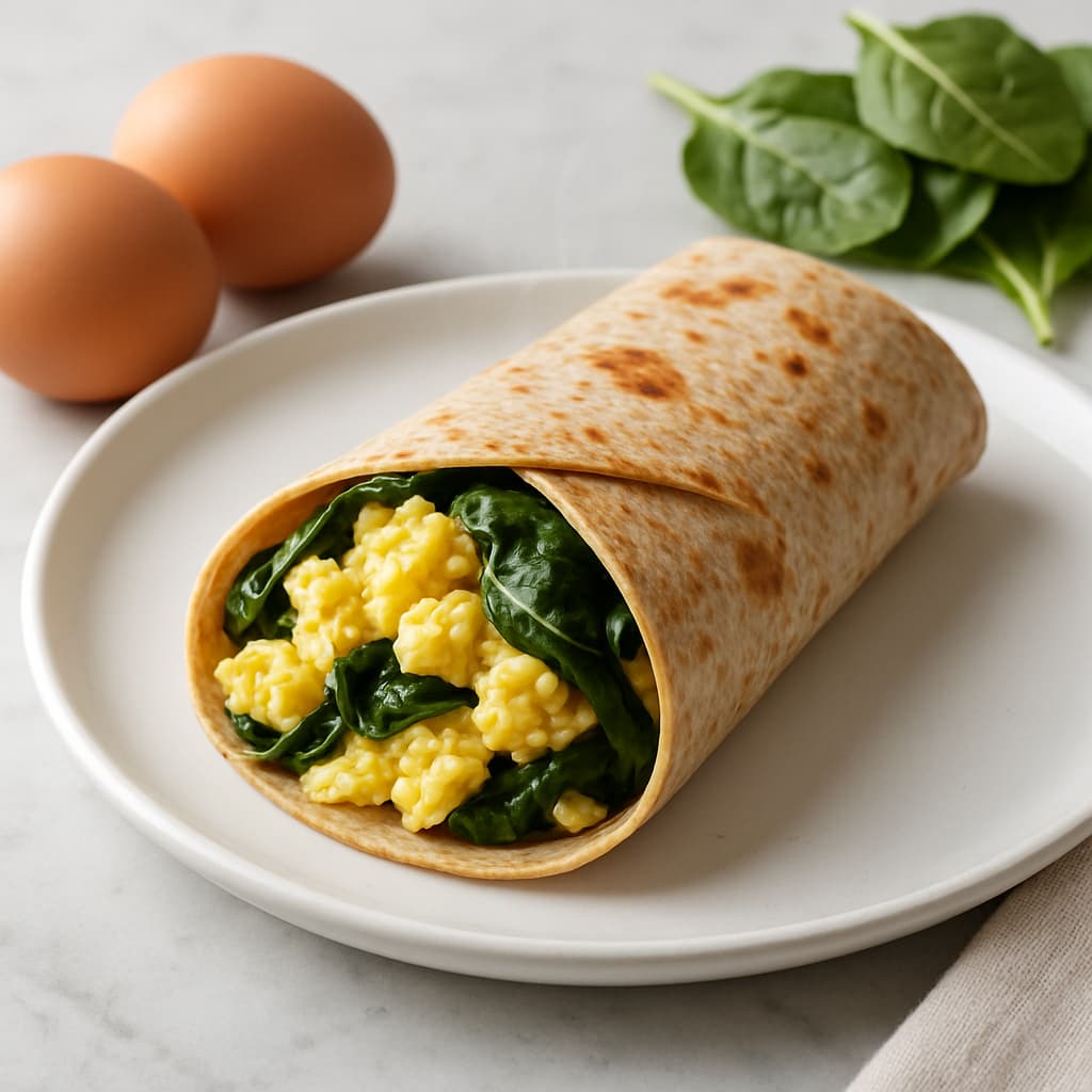 Egg & Spinach Wrap — FamilyPlate recipe