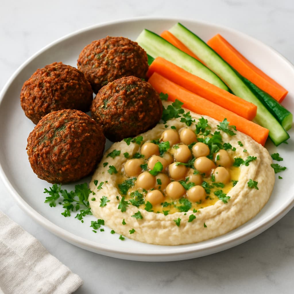 Falafel & Hummus Plate — FamilyPlate recipe