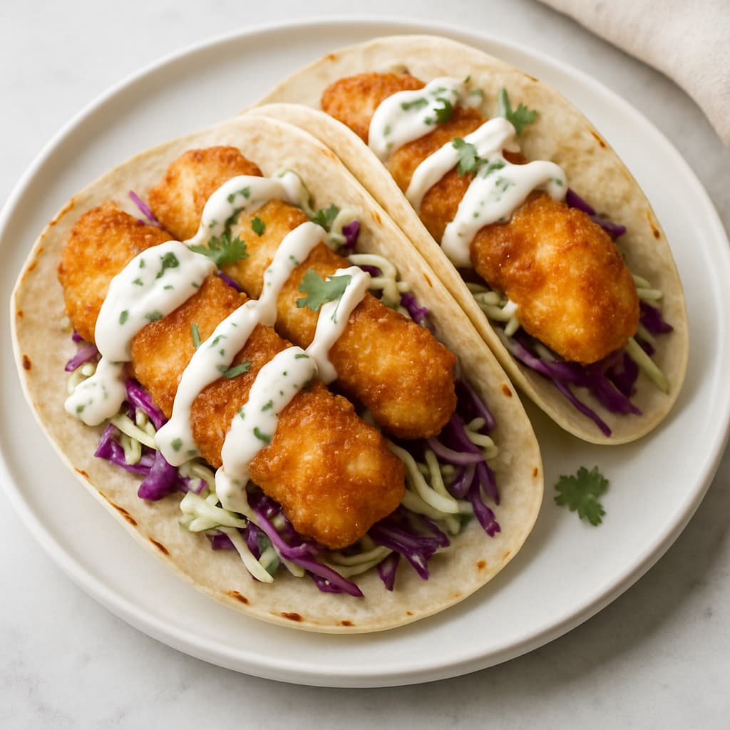 Fish Tacos with Crema — FamilyPlate recipe