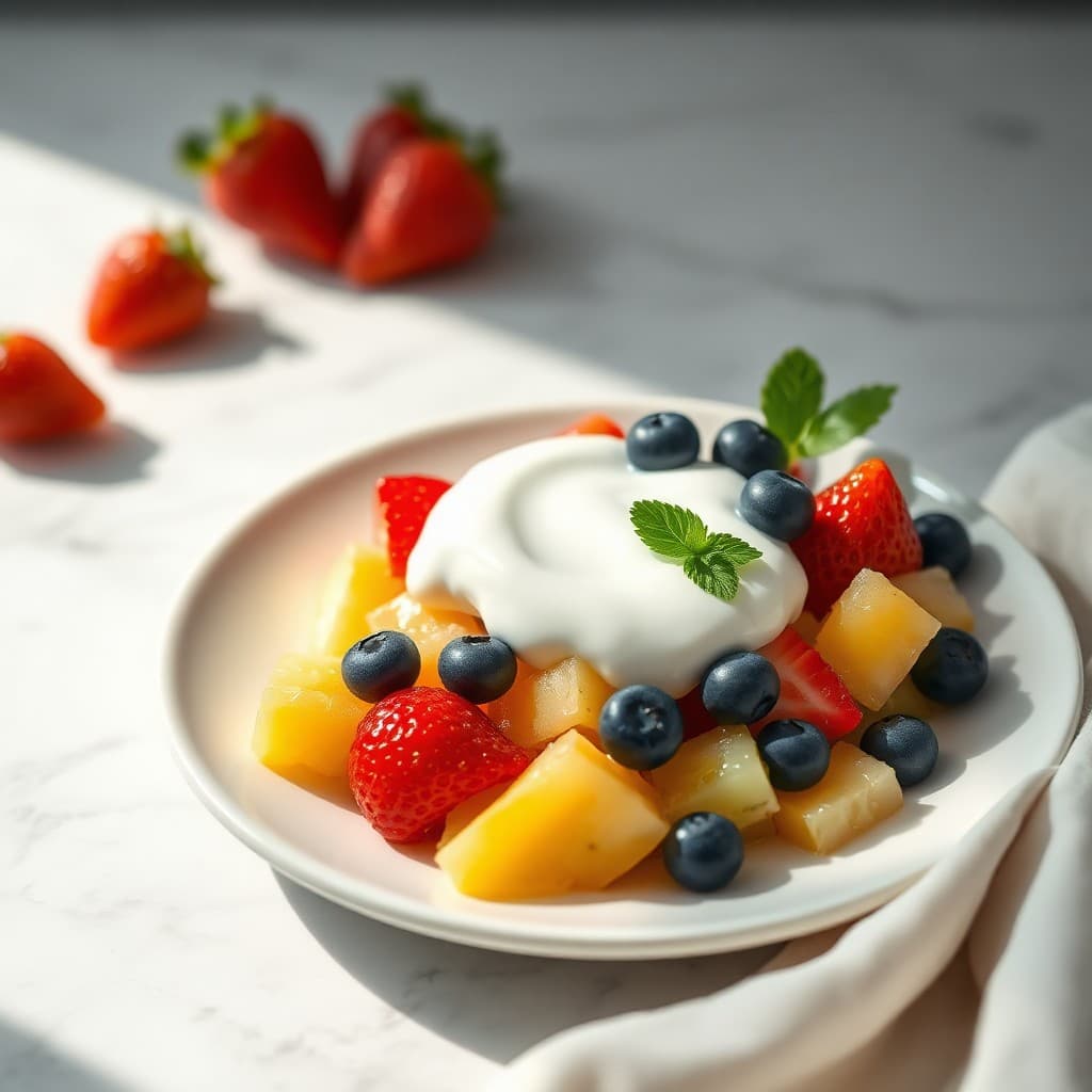 Fruit Salad with Yogurt — FamilyPlate recipe