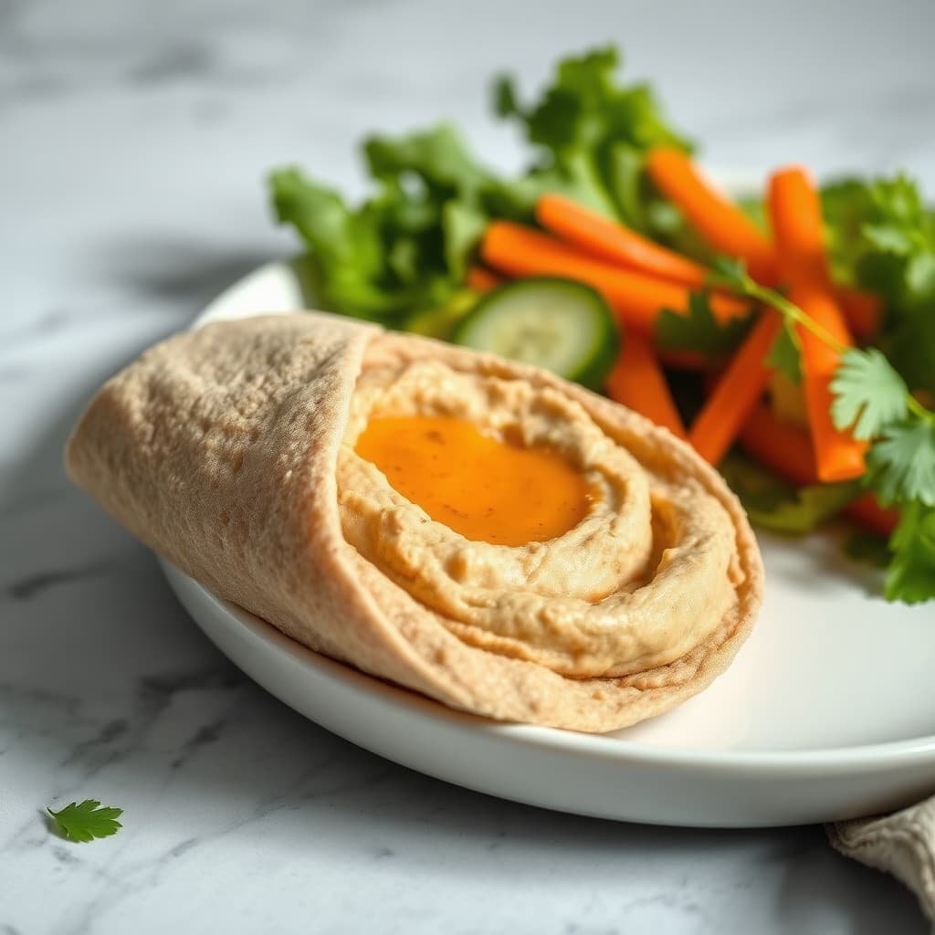 Garden Hummus Wrap — FamilyPlate recipe