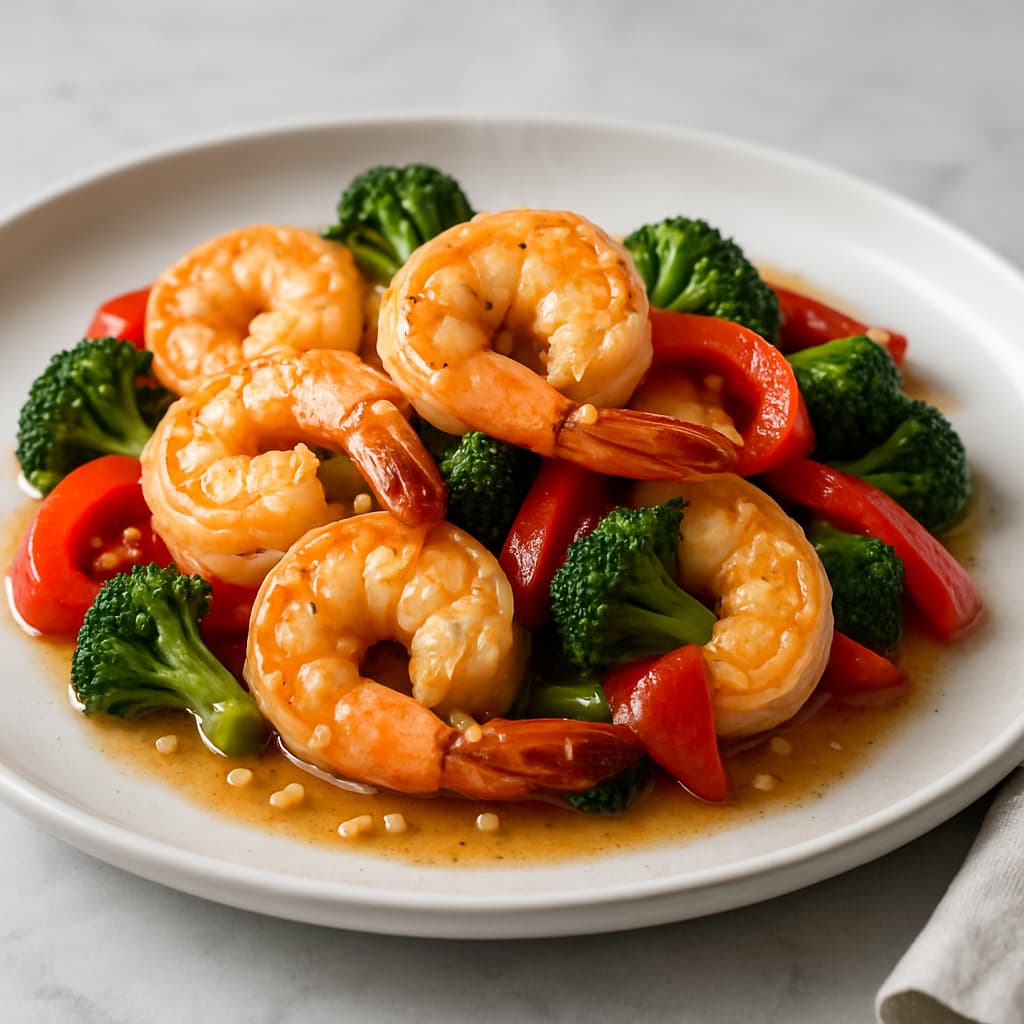 Garlic Shrimp with Vegetables — FamilyPlate recipe
