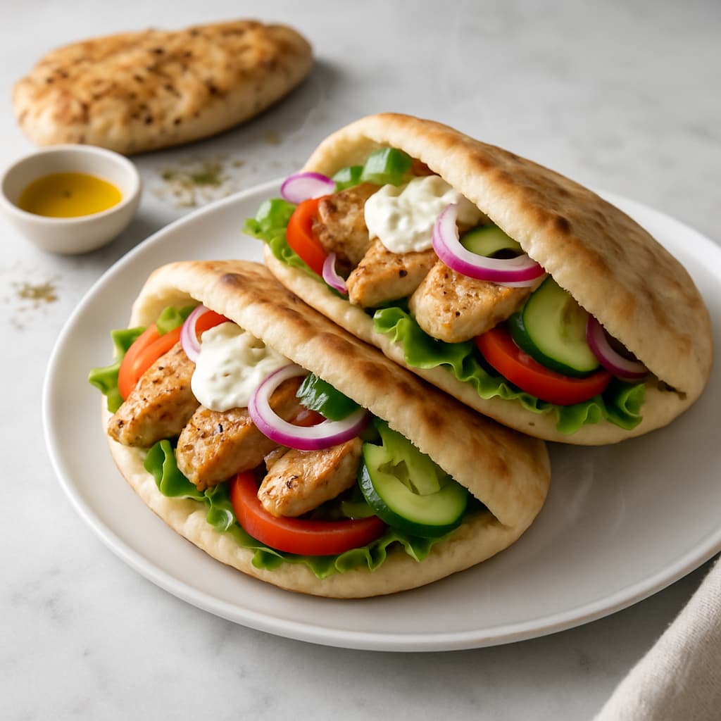 Greek Pita Sandwiches — FamilyPlate recipe