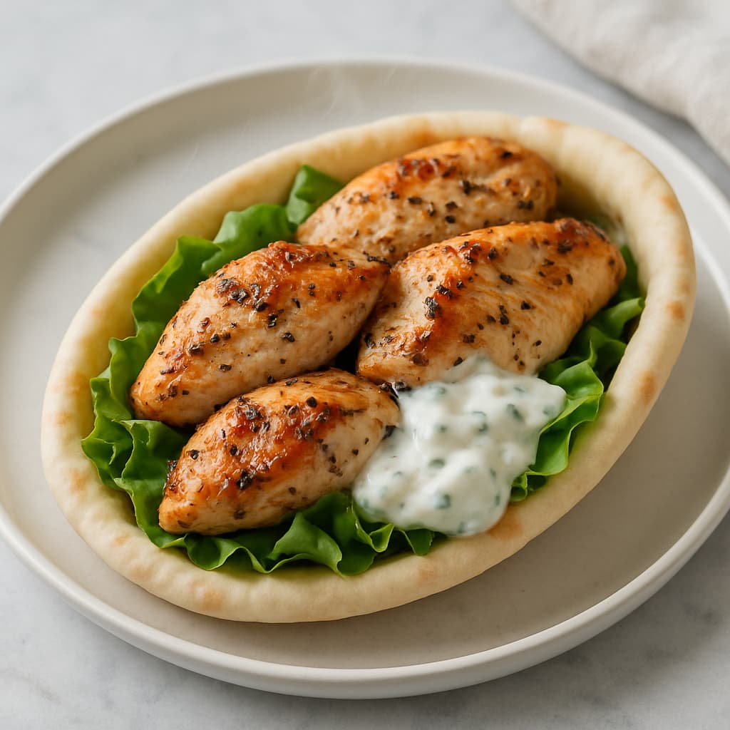 Greek Pita with Chicken — FamilyPlate recipe