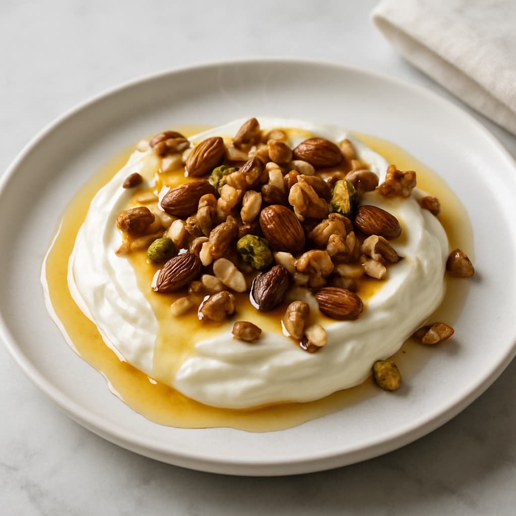 Greek Yogurt with Honey & Nuts — FamilyPlate recipe