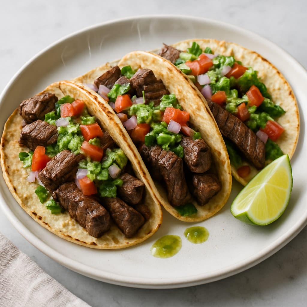 Grilled Beef Tacos — FamilyPlate recipe