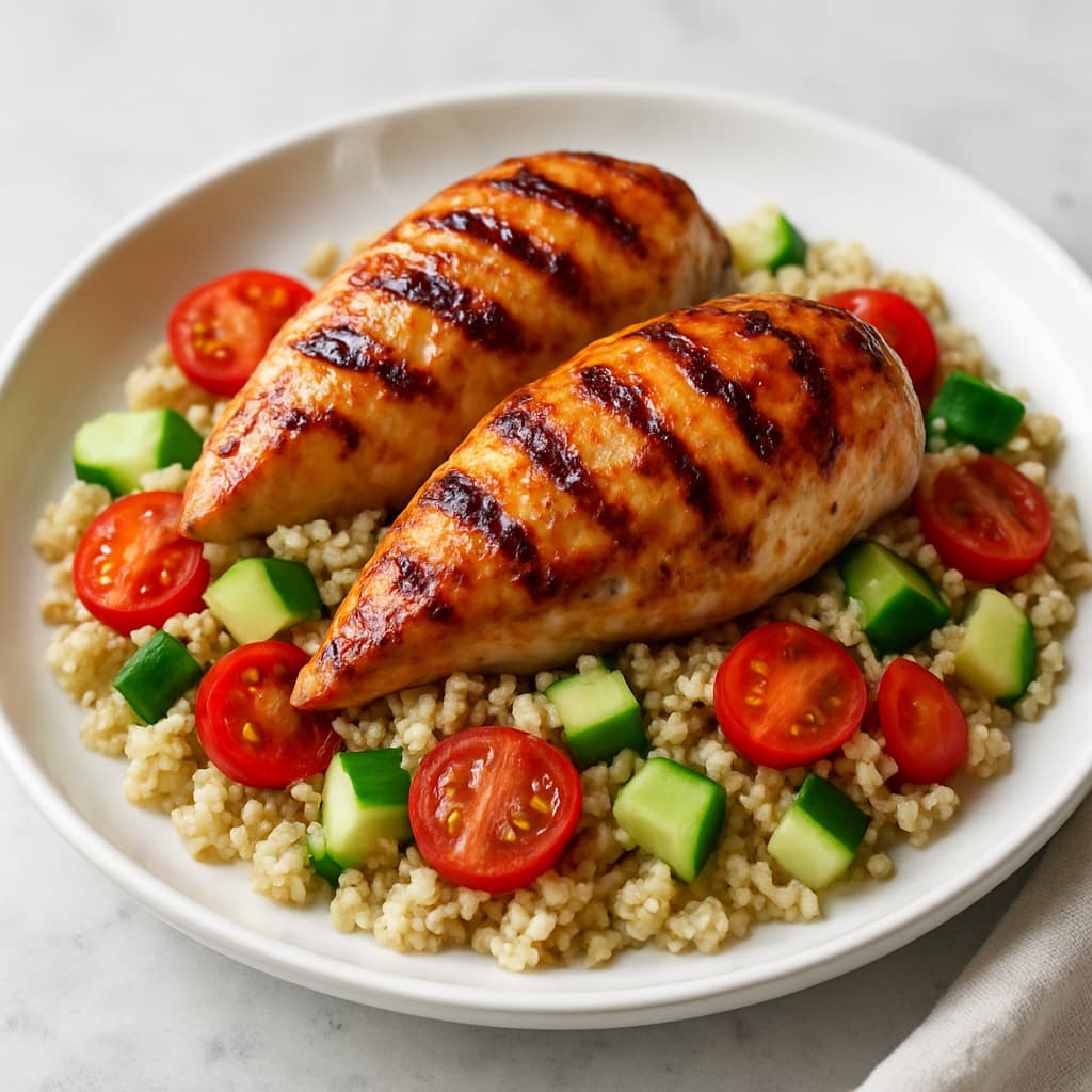 Grilled Chicken & Quinoa Salad — FamilyPlate recipe
