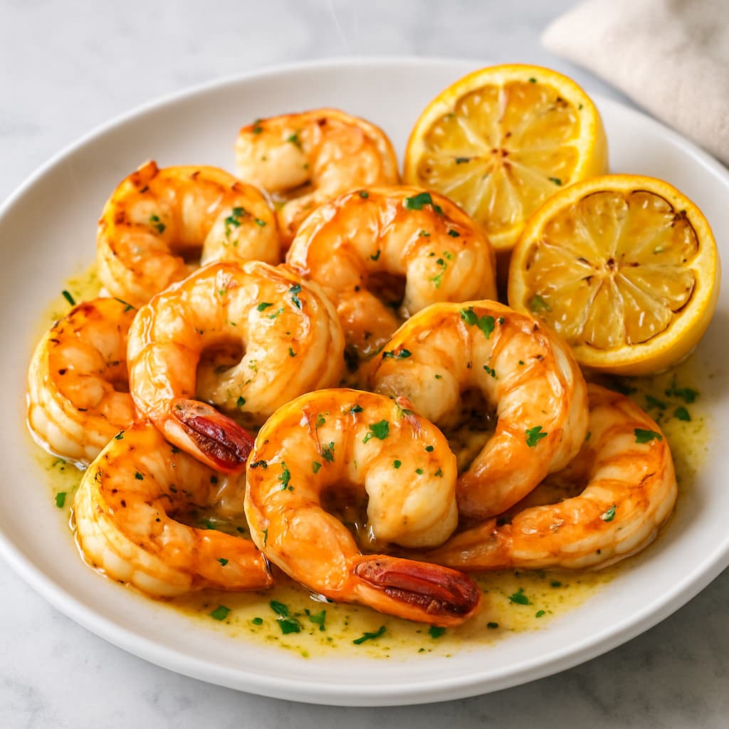 Grilled Lemon Garlic Shrimp — FamilyPlate recipe