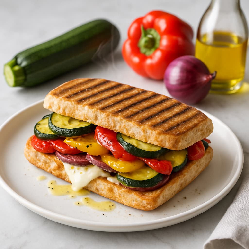 Grilled Vegetable Panini — FamilyPlate recipe