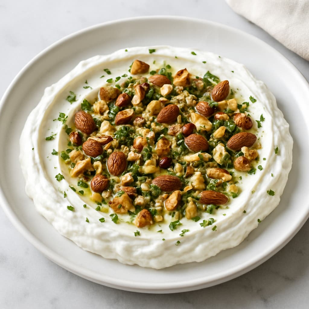 Herbed Labneh with Mixed Nuts — FamilyPlate recipe