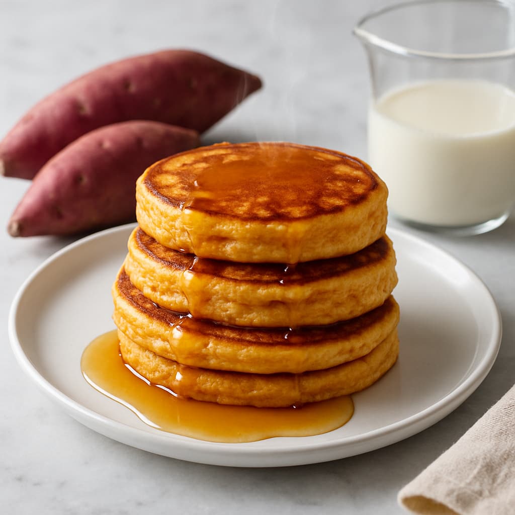 Japanese Sweet Potato Pancakes — FamilyPlate recipe
