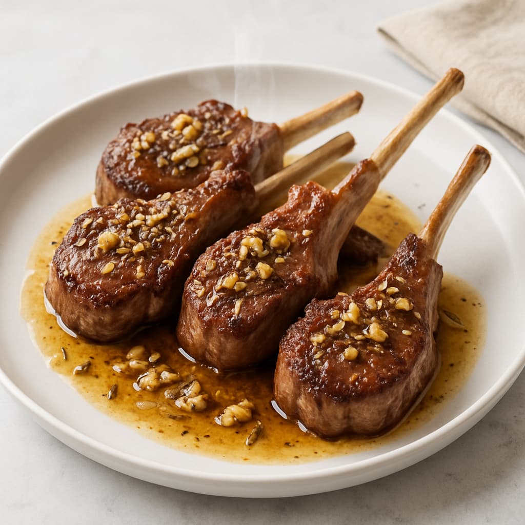 Lamb Chops with Garlic — FamilyPlate recipe