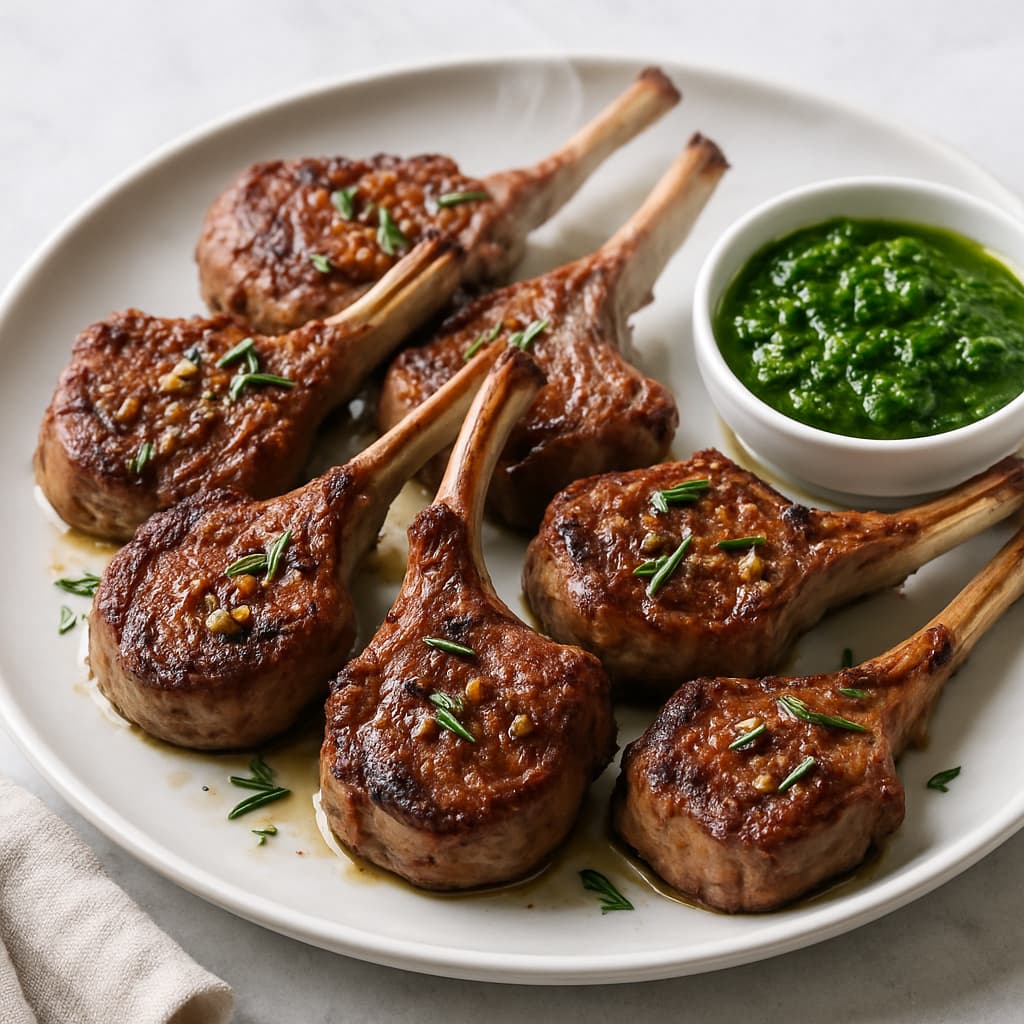 Lamb Chops with Mint Sauce — FamilyPlate recipe