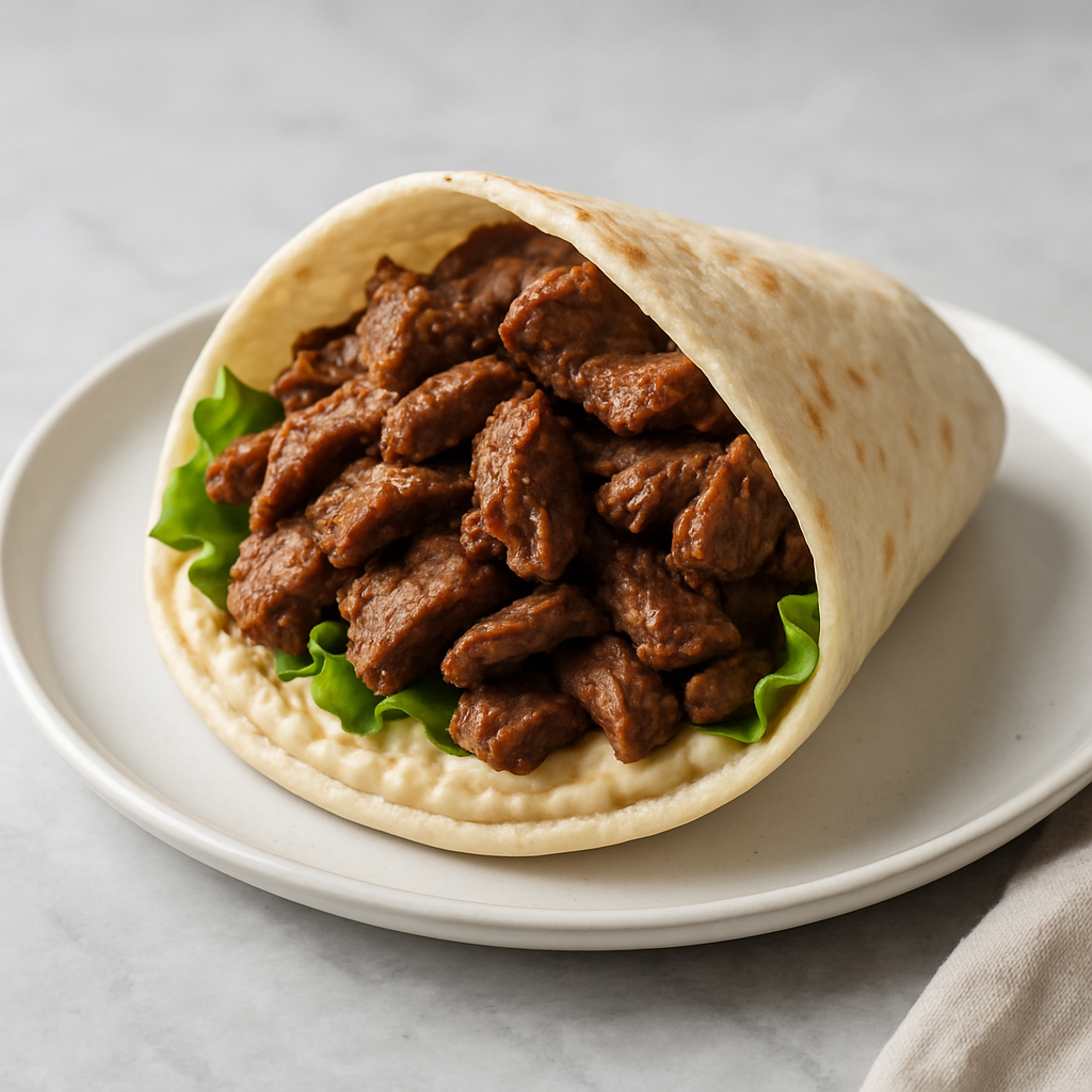 Lamb Wrap with Hummus — FamilyPlate recipe
