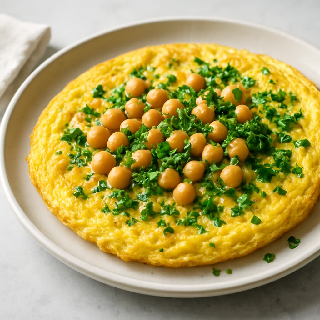 Lebanese Chickpea Omelette — FamilyPlate recipe